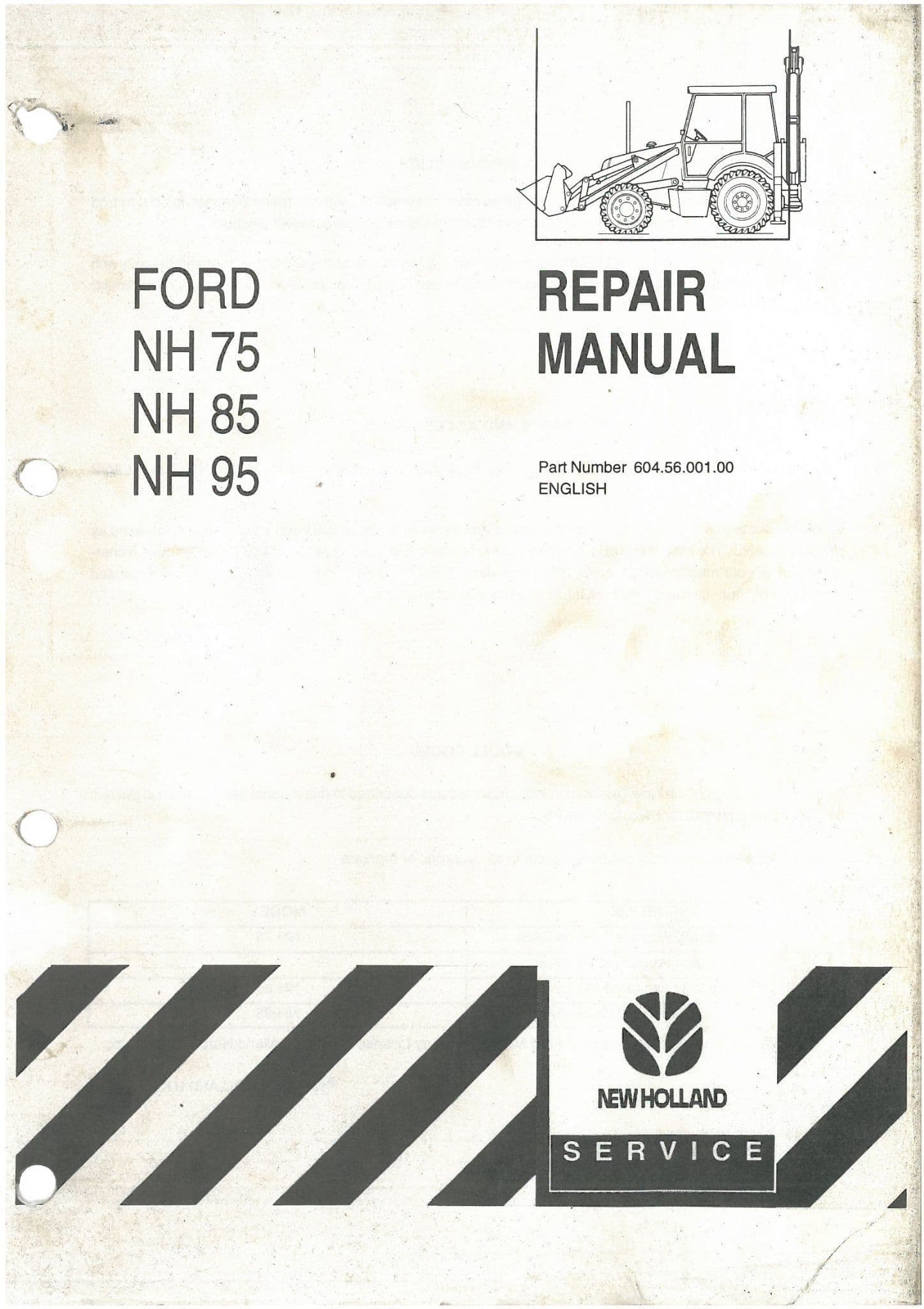 New Holland Tractor NH75 NH85 NH95 Workshop Service Manual