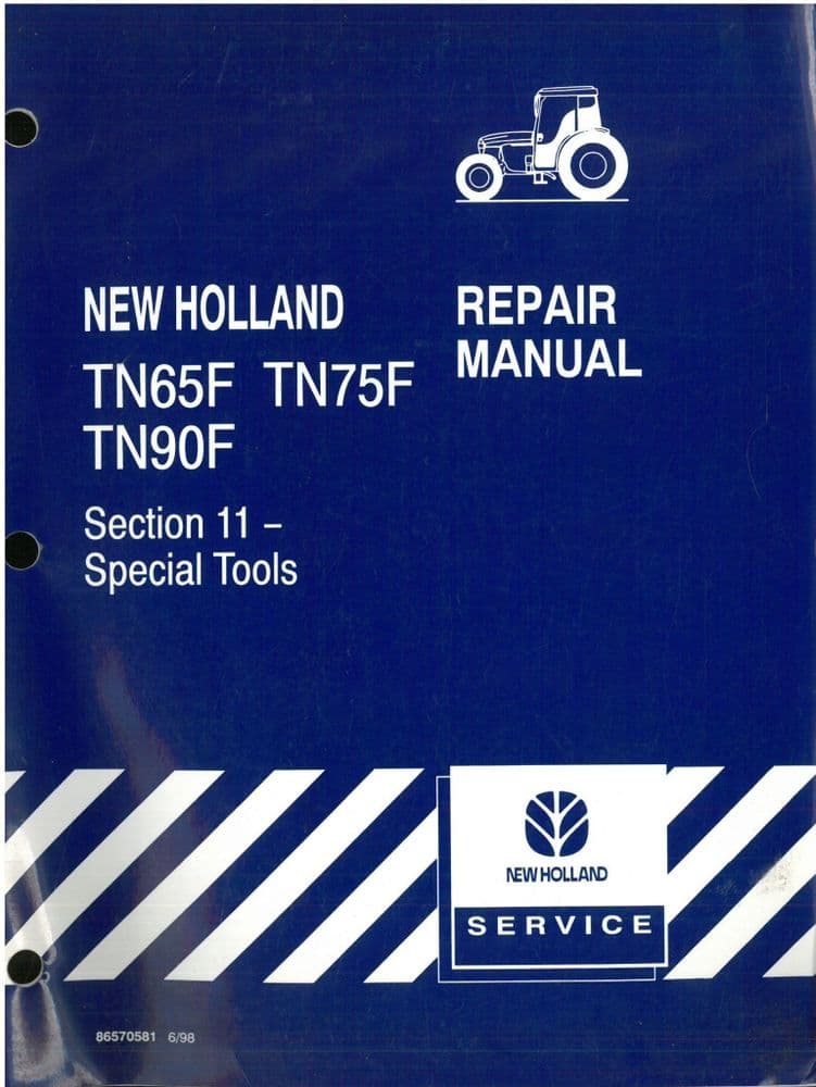 New Holland Tractor TN65F TN75F TN90F Sec 11 Special Tools