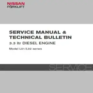 Nissan  Forklift Truck L01  3.3 Diesel Engine Workshop Manual