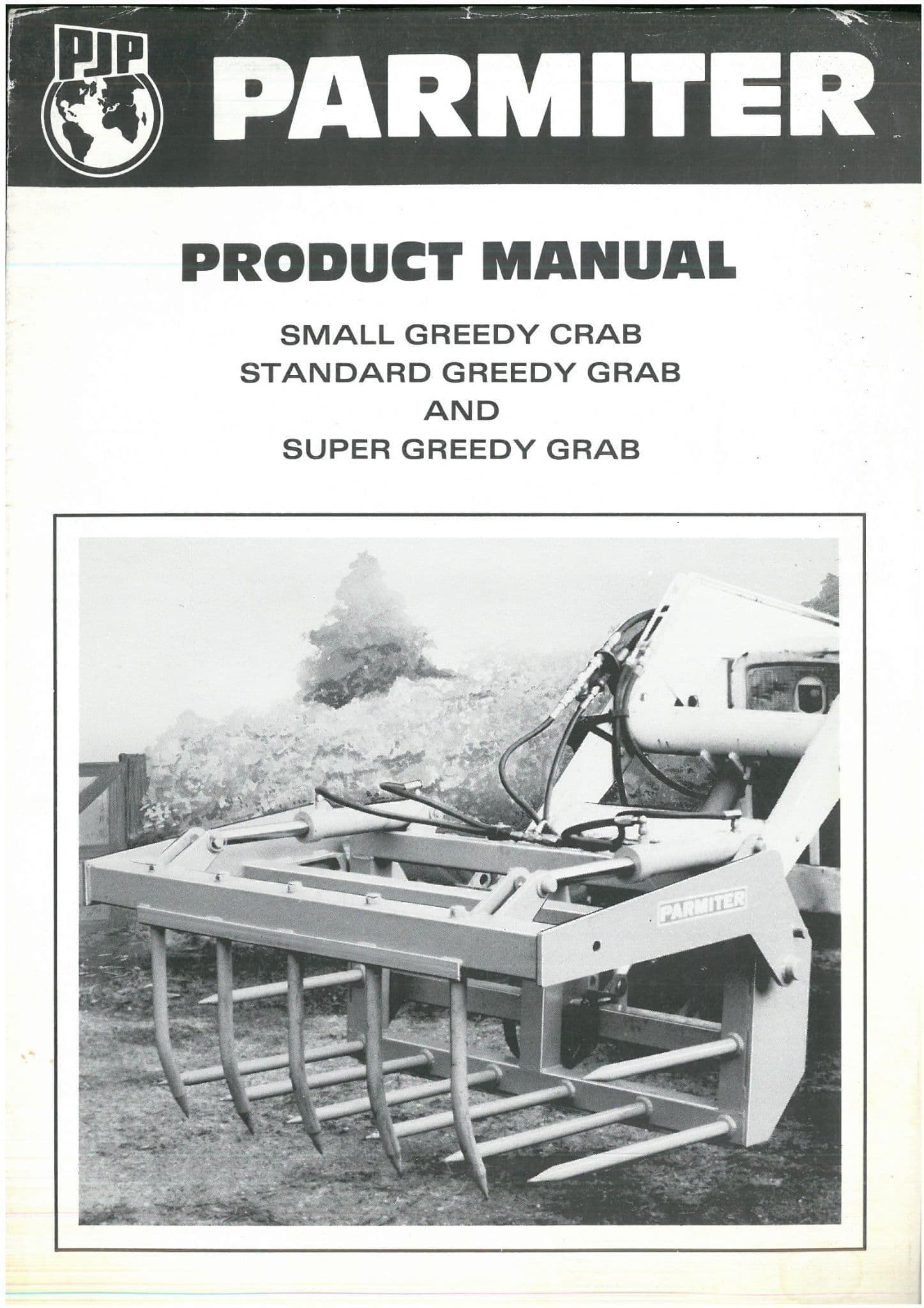 Parmiter Small Standard & Super Greedy Grab Operators and Parts List