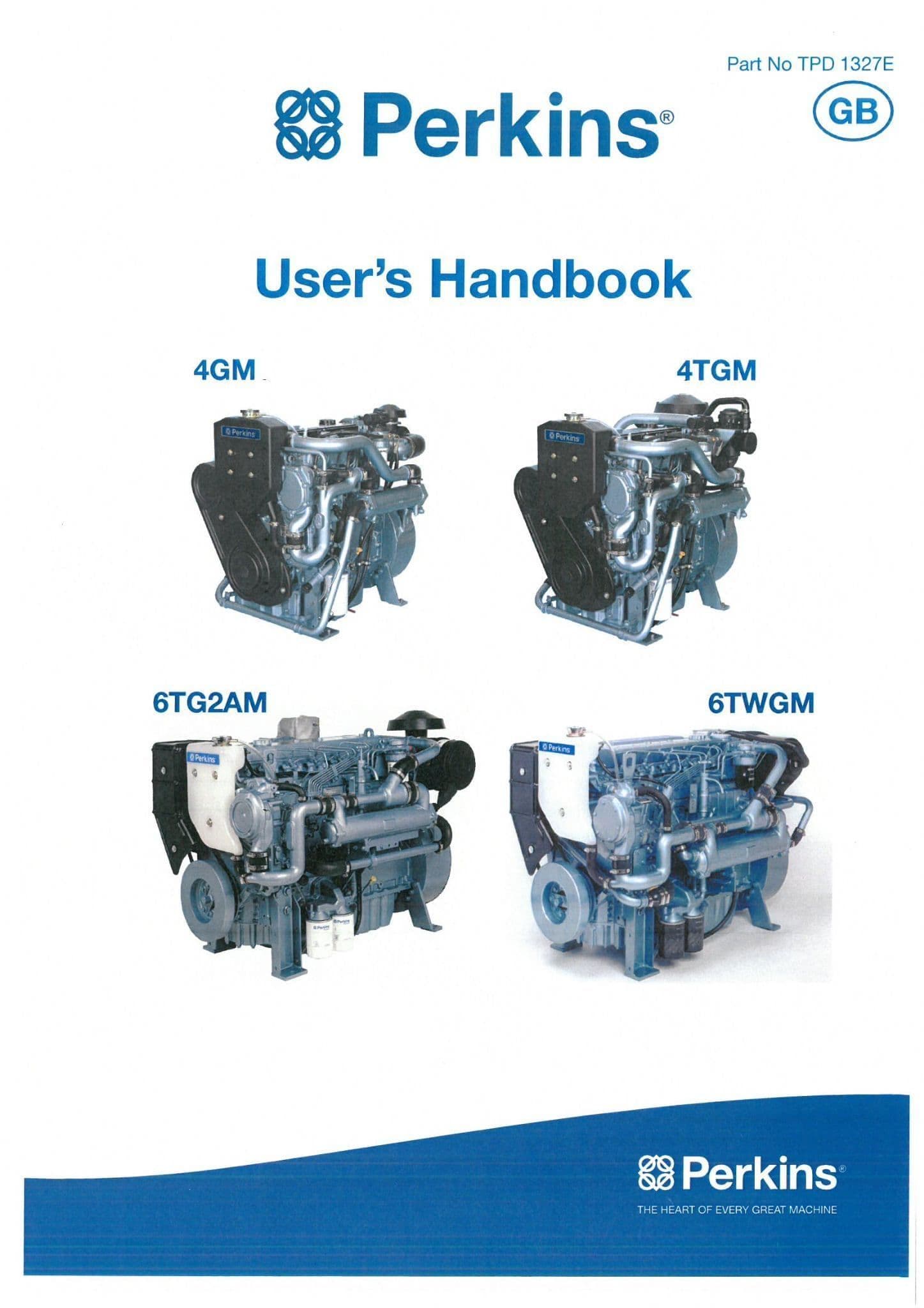 Perkins Diesel Engine 4GM 4TGM 6TG2AM 6TWGM Operators Manual
