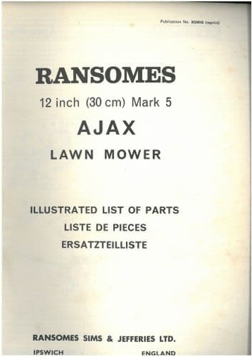 Ransomes Ajax Lawnmower 12