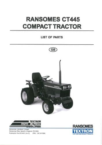 Ransomes Compact Tractor CT445 Parts Manual