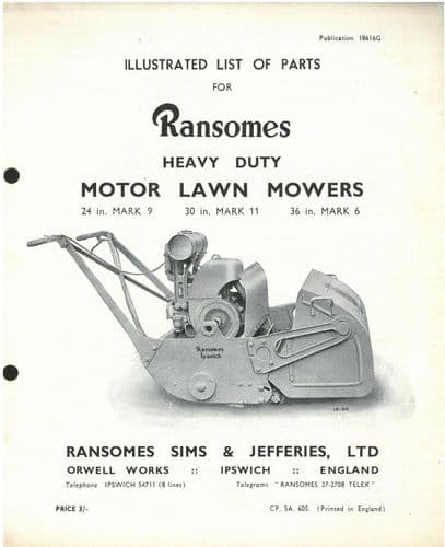 Ransomes Heavy Duty Motor Lawn Mower 24
