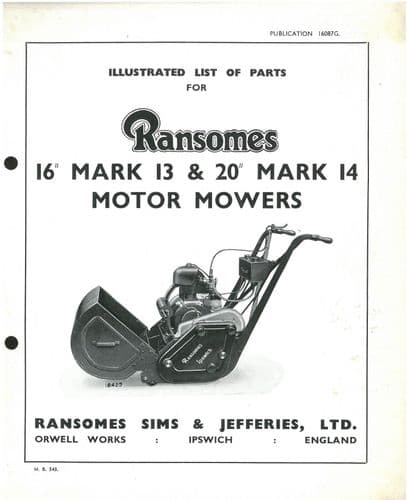 Ransomes Motor Lawn Mower 16