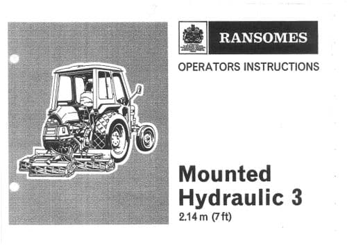 Ransomes Mounted Hydraulic 3 7ft ( 2.14m) Operators Manual