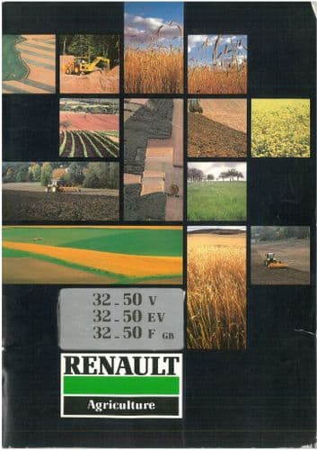 Renault Tractor 32-50V 32-50EV 32-50F Operators Manual