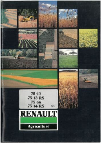 Renault Tractor 75-12, 75-12RS 75-14, 75-14RS Operators Manual