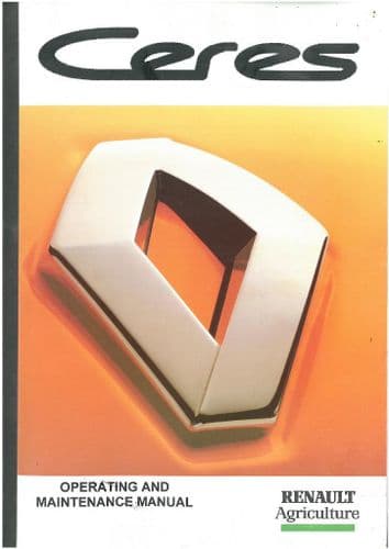 Renault Tractor Ceres 325 335 345 355 Operators Manual
