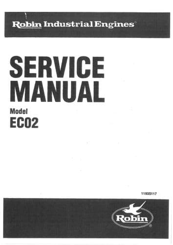 Robin America Inc Engine EC02 Workshop Service Manual
