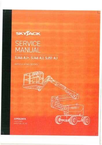 Skyjack Articulating Booms SJ46AJ SJ46AJ+ SJ51AJ Workshop Service Manual