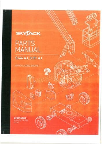 Skyjack Articulating Booms SJ46AJ SJ51AJ Parts Manual