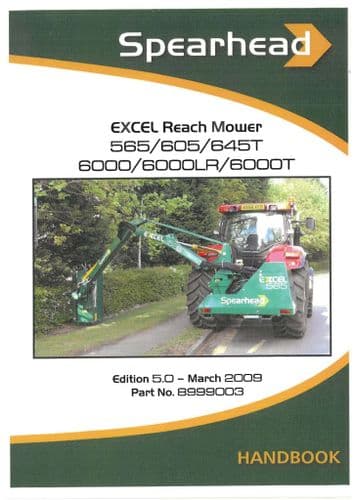Spearhead Orbital Reach Mower 565/605/645T/6000/6000LR & 6000T Operators Manual