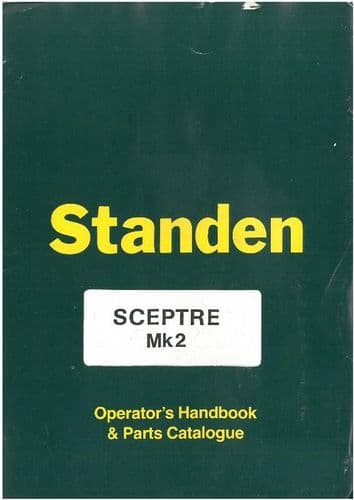 Standen Sceptre Mk2 Sugar Beet Harvester Operators Manual and Parts List