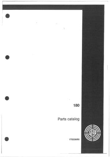 Steyr Tractor 180 Parts Manual - GERMAN ONLY