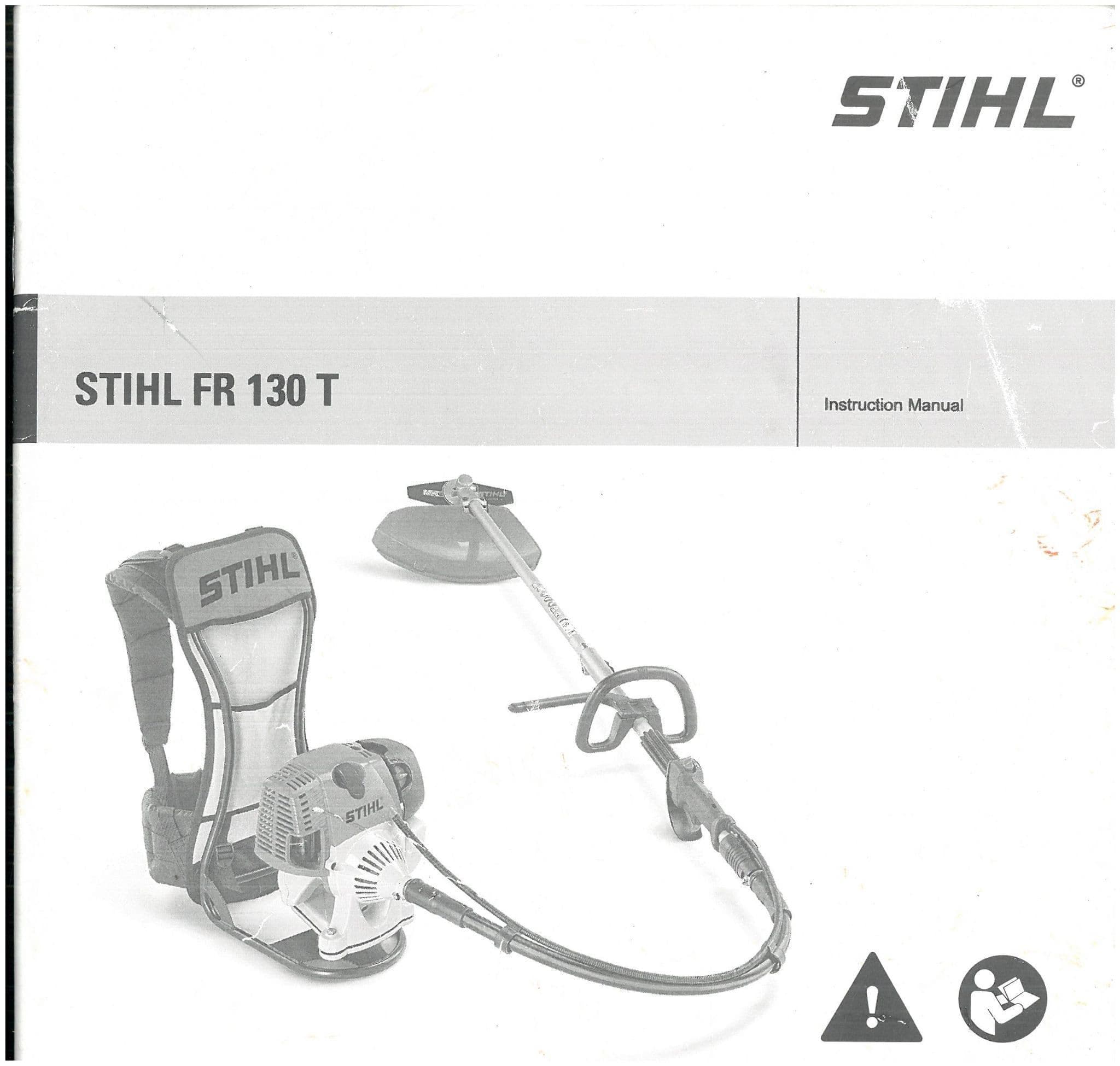Stihl Back Pack Brush Cutter/Strimmer FR130T Operators Manual