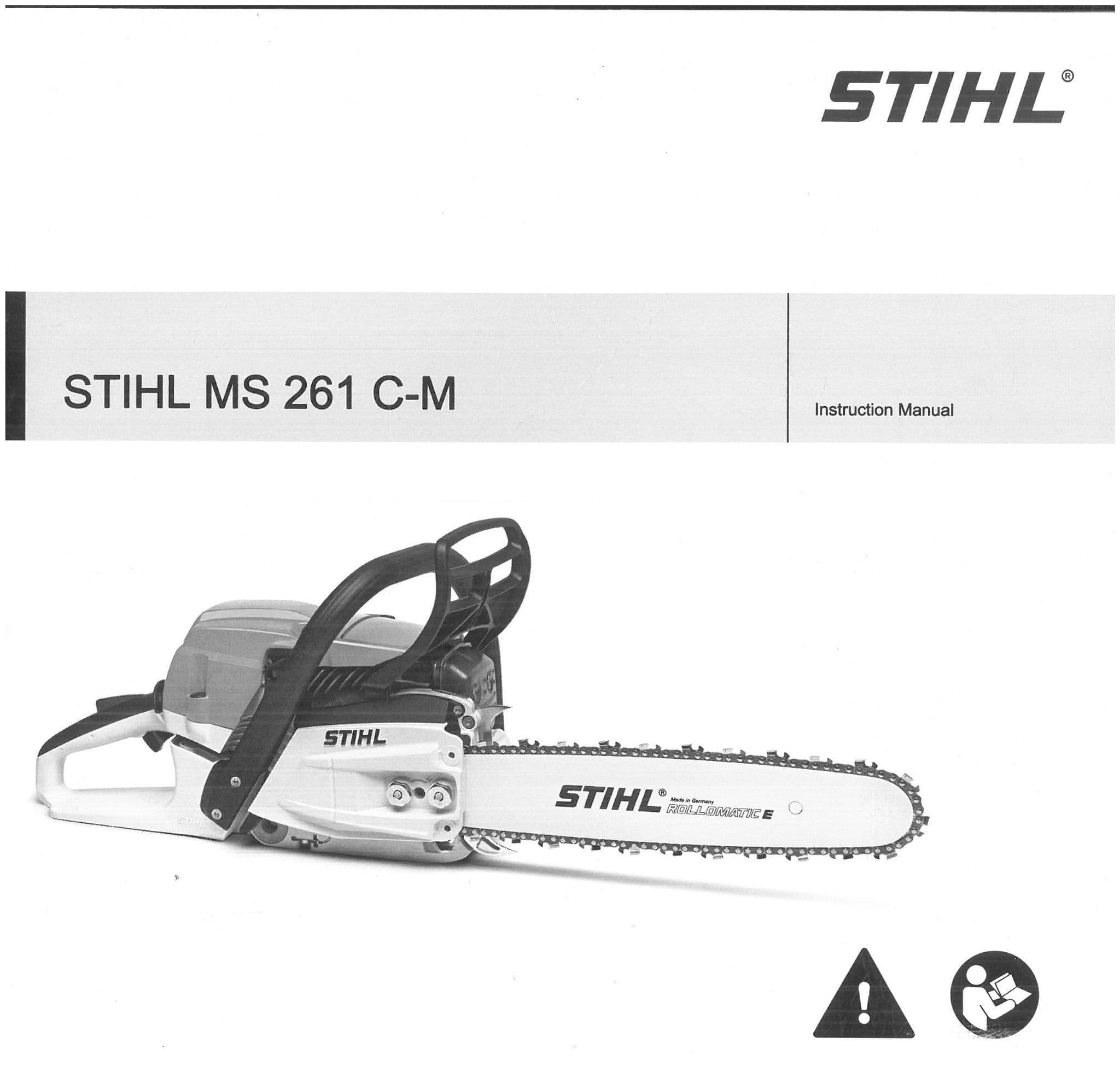 Stihl Chainsaw MS261CM Operators Manual