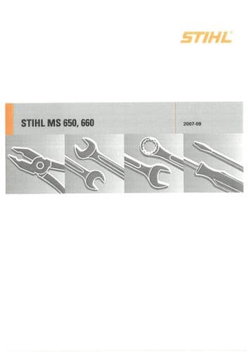 Stihl Chainsaw MS650 MS660 Workshop Service Manual