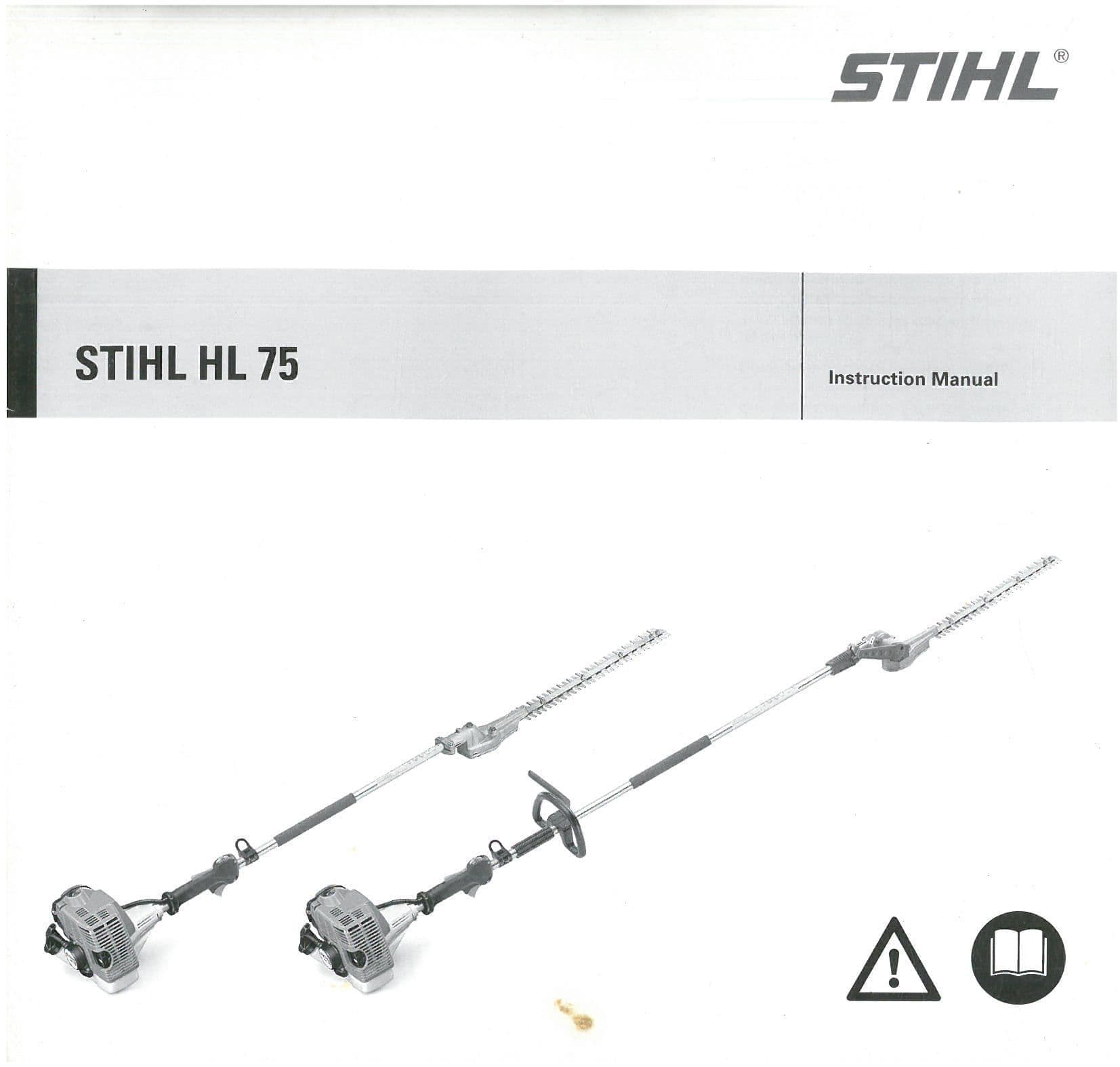 Stihl Trimmer HL75 Operators Manual