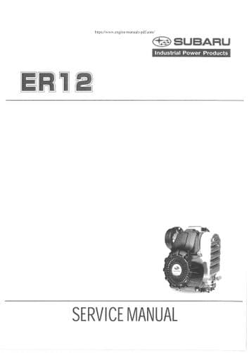 Subaru Engine ER12I Workshop Service Manual