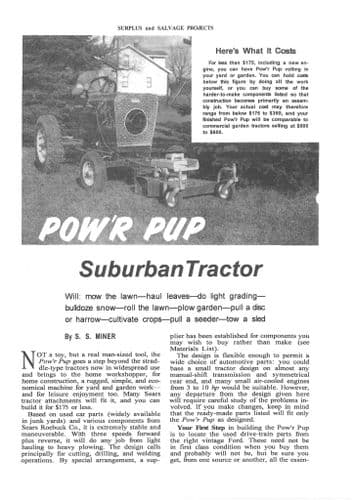 Suburban Tractor Power Pup Operators Manual