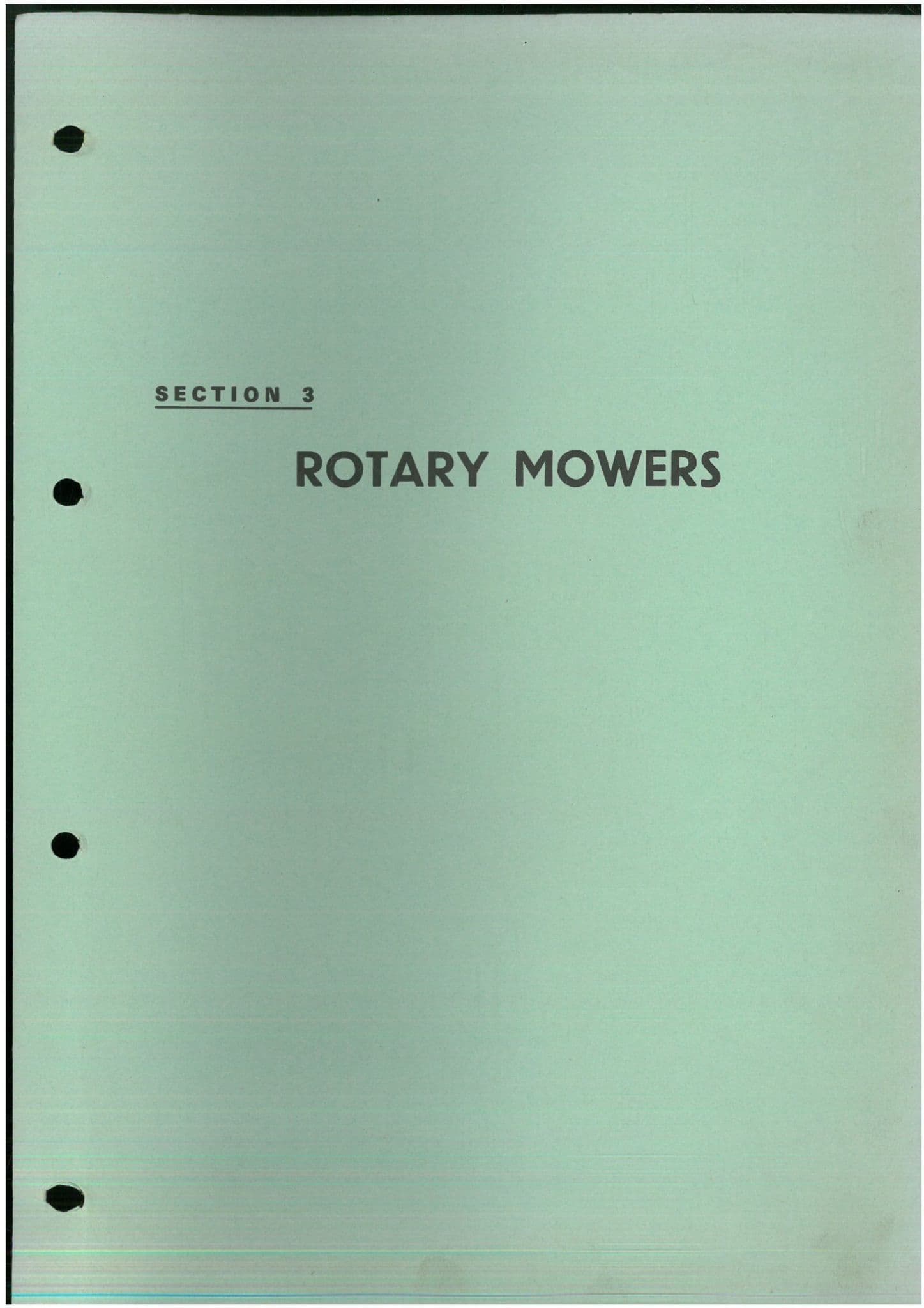 Teagle Fertiliser Rotary Mowers Mk3 Matchless Parts Manual
