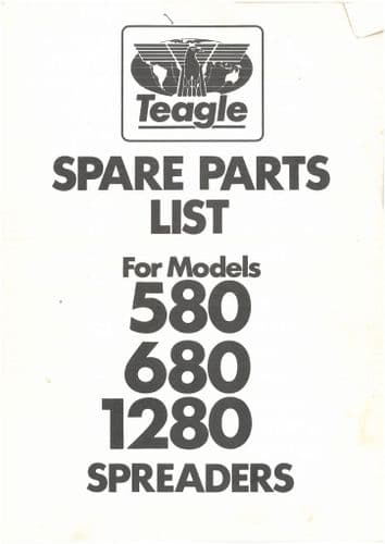Teagle Spreader 580 680 1280 Spare Parts List