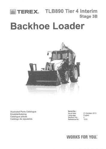 Terex Backhoe Loader TLB890 Parts Manual