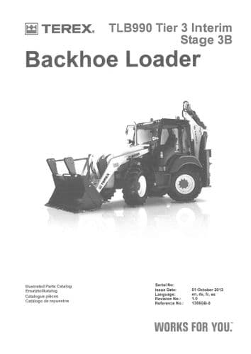 Terex Backhoe Loader TLB990 Parts Manual
