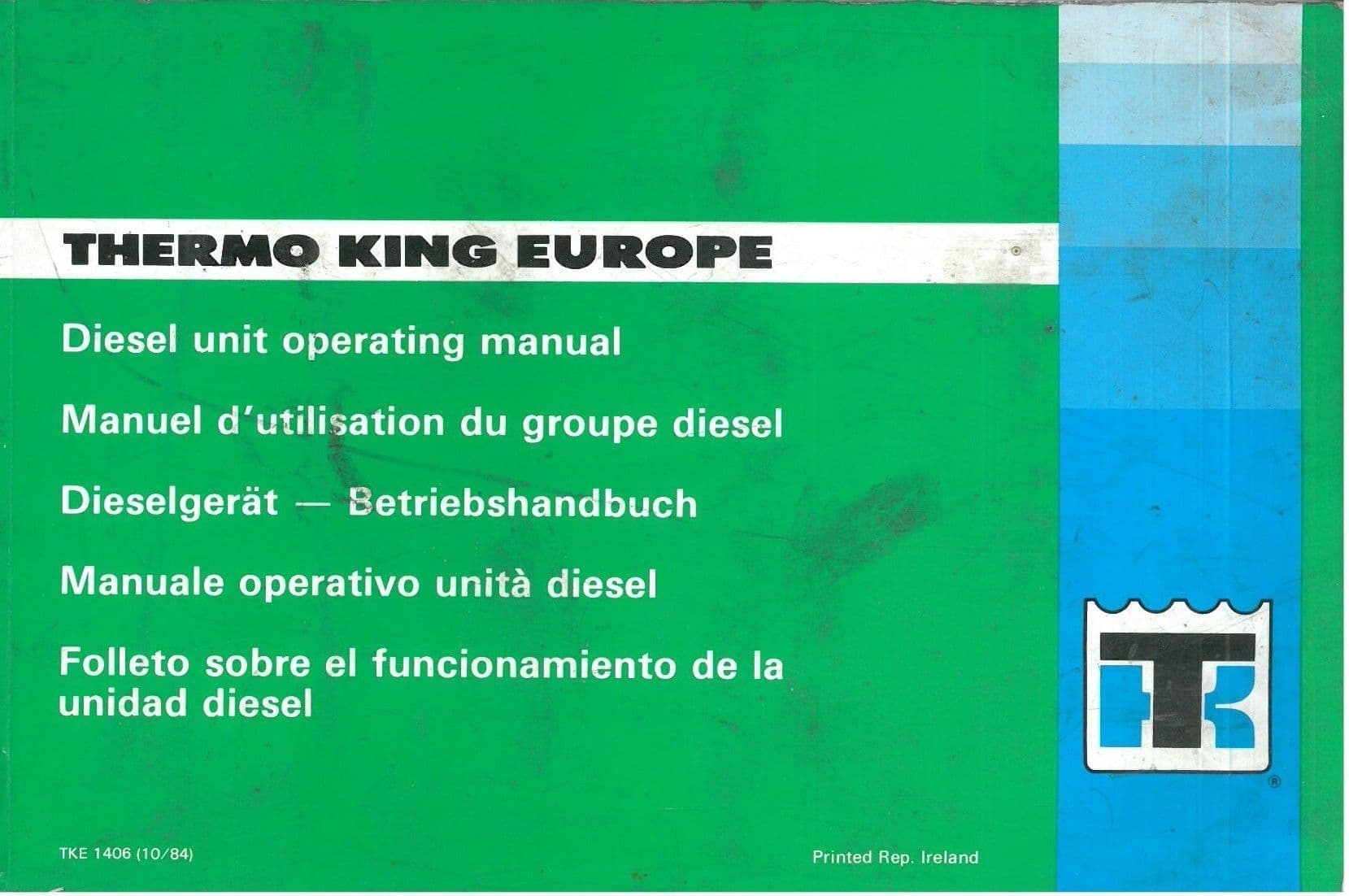 Thermo King Units LR RD KD MD Sentry 1000 & Engines C201 OM636 TK353