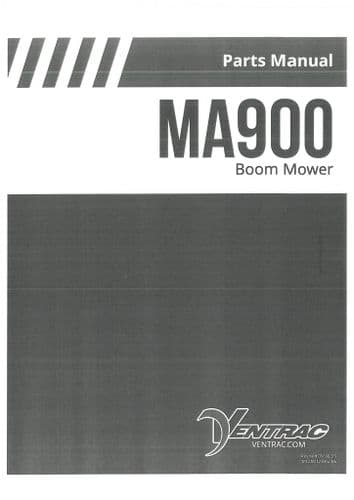 Ventrac Boom Mower MA900 Parts Manual