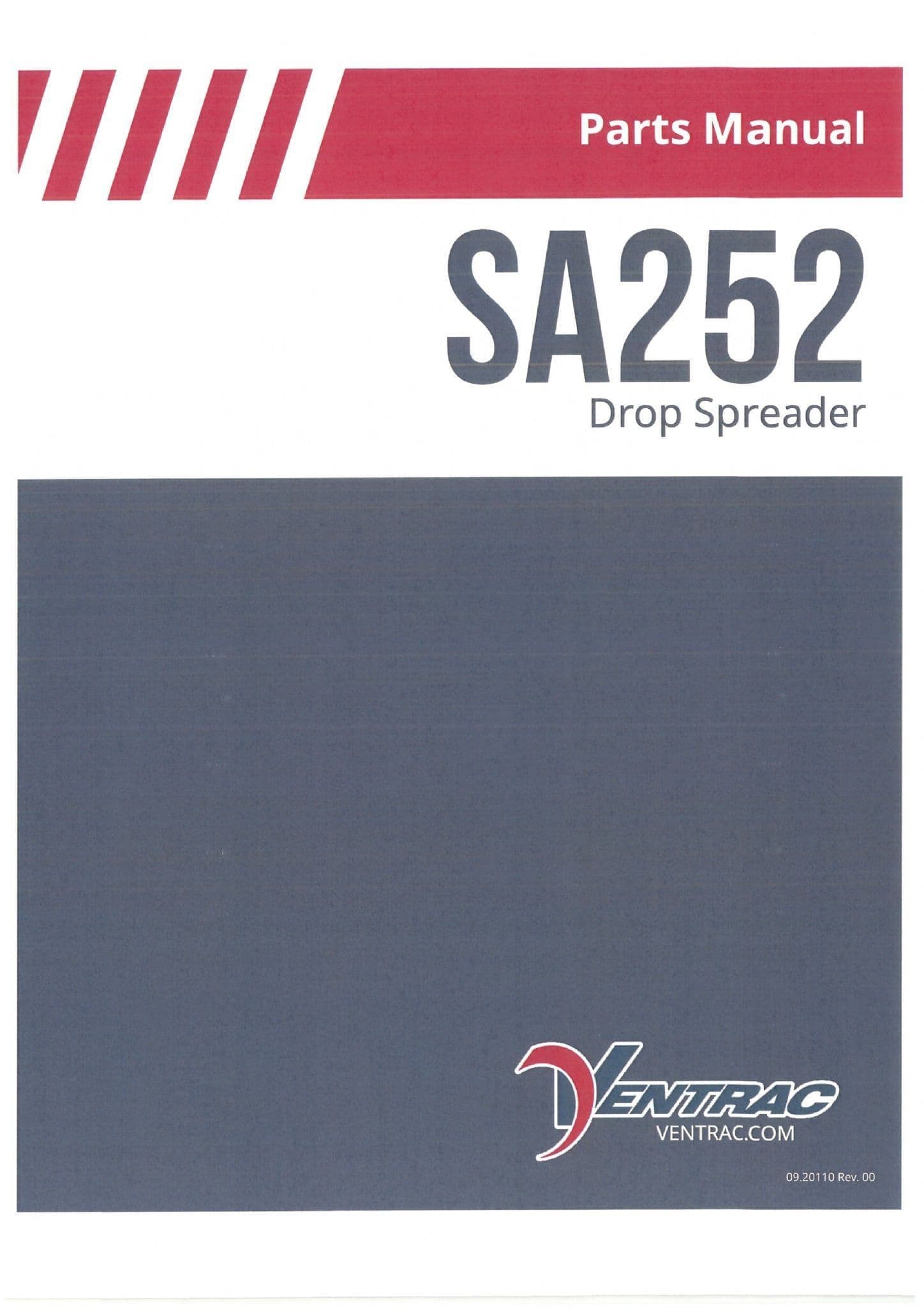 Ventrac Drop Spreader SA252 Parts Manual