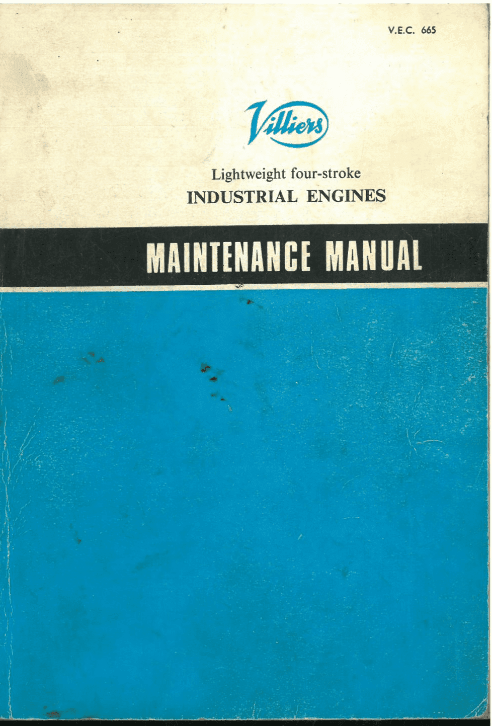 Villiers Engine Four Stroke 505H 507H 512H 512V 515H 515V Operators Manual