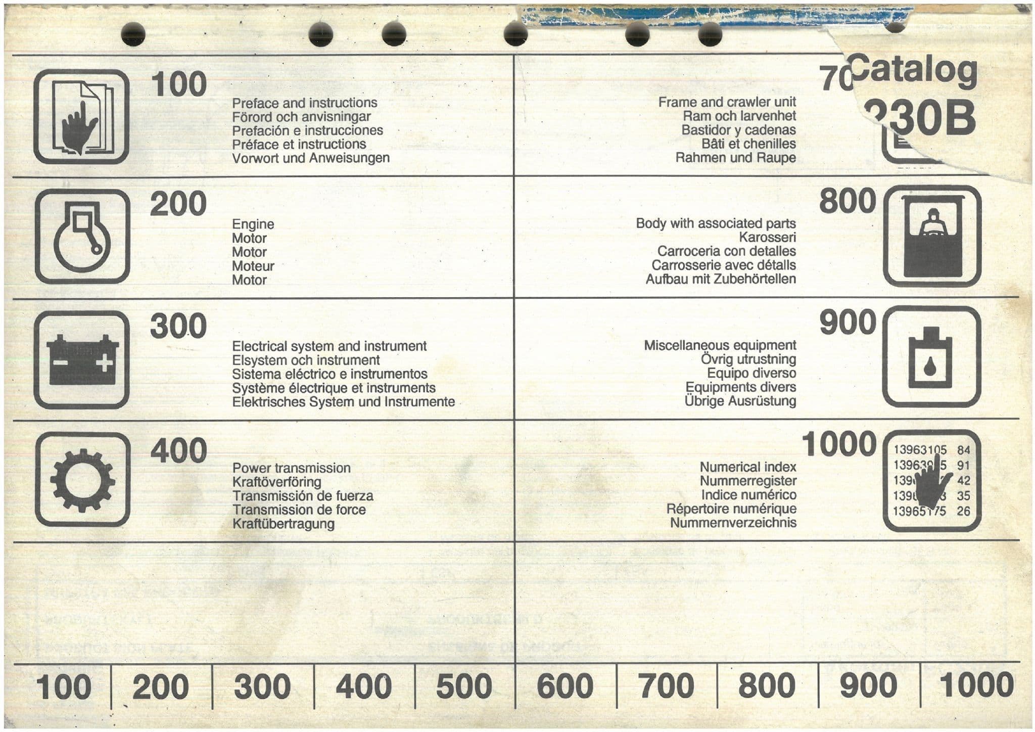 Volvo Akerman Excavator EC230B Parts Manual