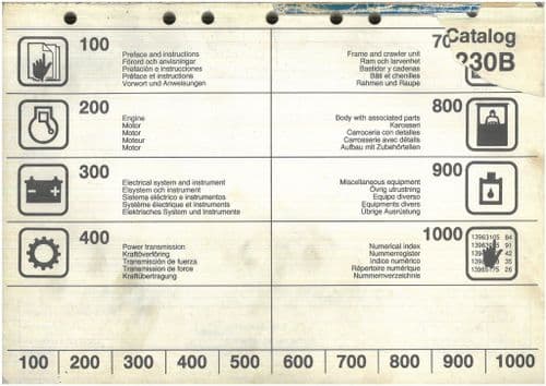 Volvo Akerman Excavator EC230B Parts Manual