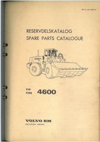 Volvo BM 4600 Wheel Loader Parts Manual