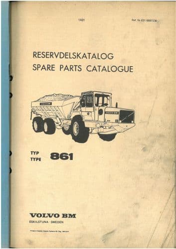 Volvo BM 861 Dump Truck Parts Manual