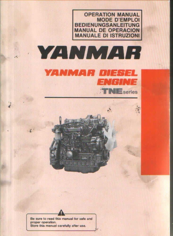 Yanmar Diesel Engine TNE Series Operators Manual