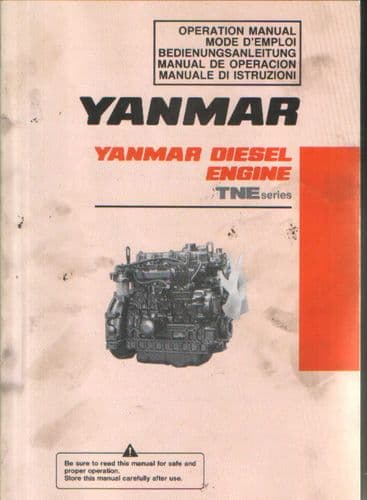 Yanmar Diesel Engine TNE Series Operators Manual
