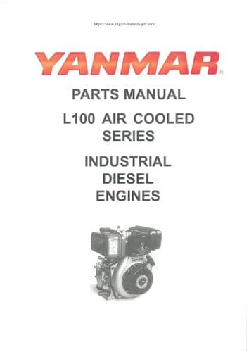 Yanmar Industrial Diesel Engine L100 N5CJ1F1AA N5EB1C5HAEP Parts Manual