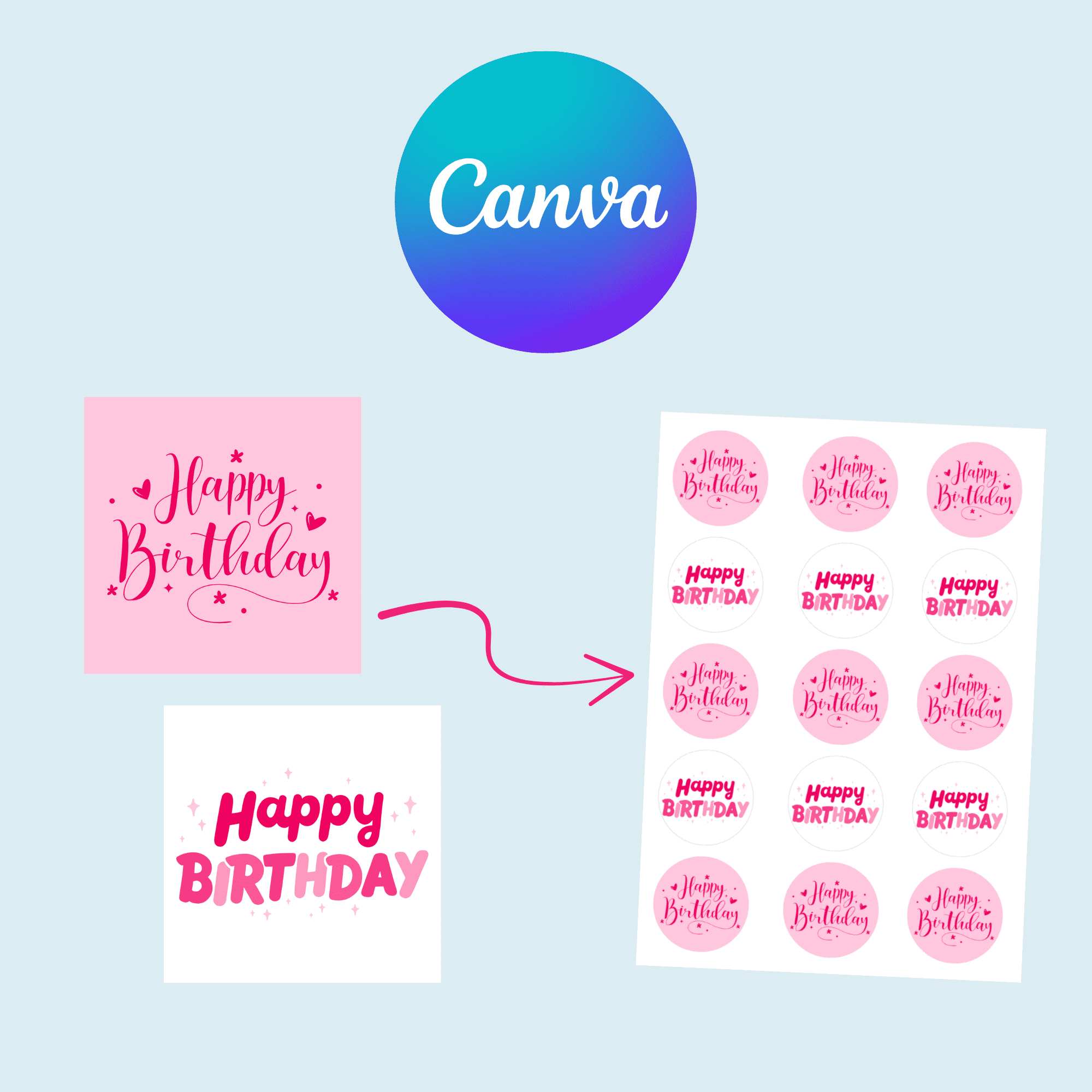 How to Create a Custom Template for Edible Toppers With Canva