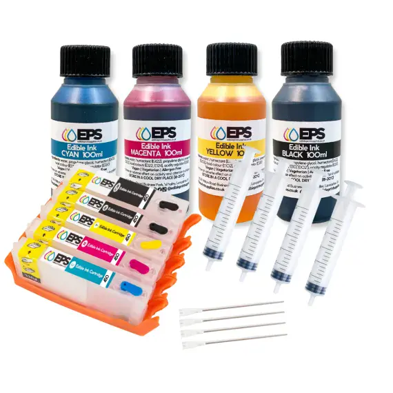 EPS Edible Ink and Cartridges Offer -  Compatible with Canon PrintersTS705, TS6350 and TS6351
