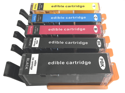 5 x Canon Compatible Edible Ink Cartridges (CLI451 / PGI450