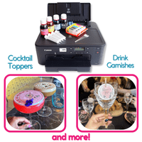 Cocktail Topper Printer Kit | Canon TS705a Edible Printer with Wafer & Cutter | Edible Print Supplies