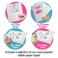 A4 Canon TS705A  Edible Printer Complete Starter Kit with Cleaning & Cutting Bundle | Edible Print Supplies