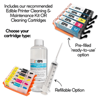 A4 Canon TS705A  Edible Printer Complete Starter Kit with Cleaning & Cutting Bundle | Edible Print Supplies