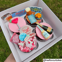 White Cupcake Box with Clear Lid (Extra-Tall, 90mm) - Pack of 5 - Holds 3 Cupcakes