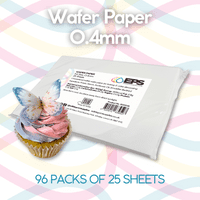 Full Carton of A4 Wafer Paper | 96 Packs of 0.35-0.4mm Edible Wafer Paper | Edible Print Supplies