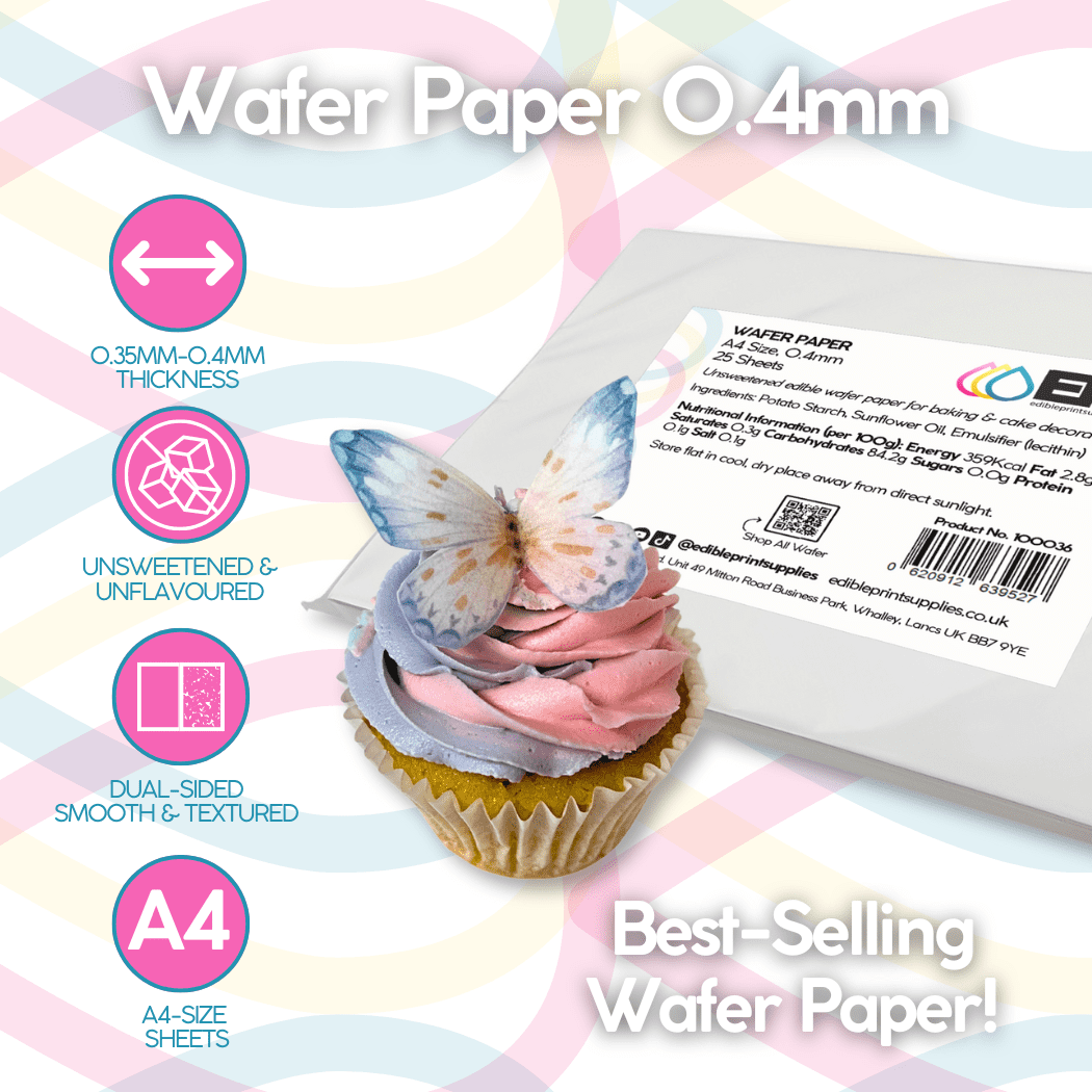 50pcs Edible Wafer Paper 0.6 Mm A4 Size Cake Using Edible Wafer Paper - View #10