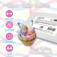 Full Carton of A4 Wafer Paper | 96 Packs of 0.35-0.4mm Edible Wafer Paper | Edible Print Supplies